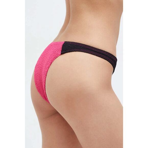 New! Bond Eye Free People bikini bottom pink black color block, one size - Picture 2 of 10